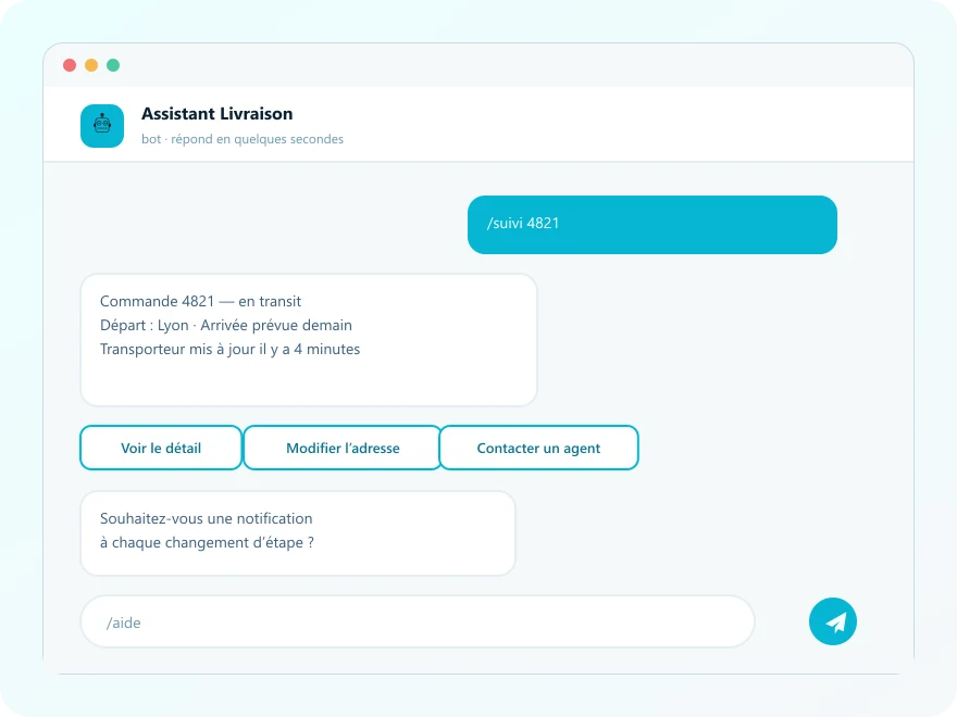 Bots de automatización en Telegram