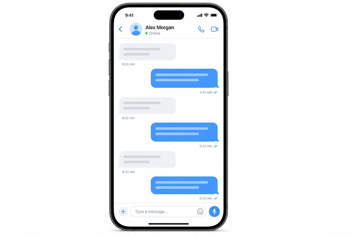 Conversación de Telegram abierta en un teléfono móvil con mensajes enviados y recibidos