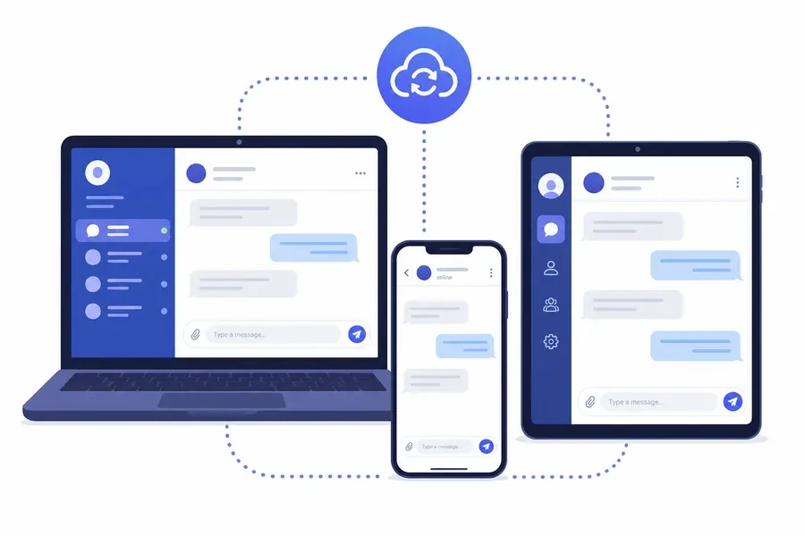 Sincronización de Telegram entre varios dispositivos